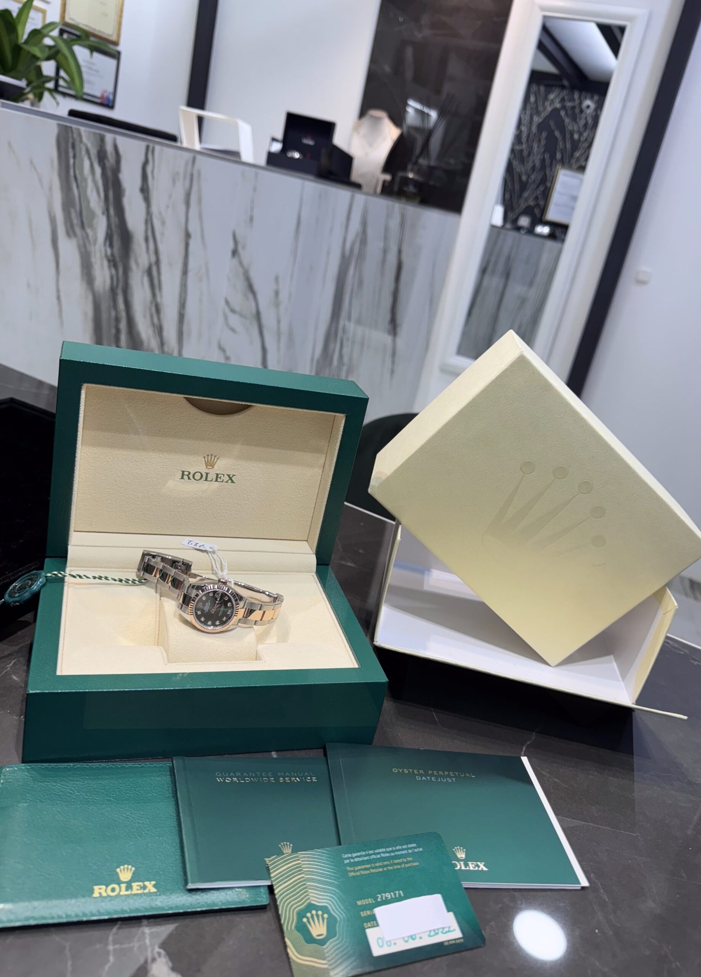 Rolex Lady-Datejust Green Dial Diamond
