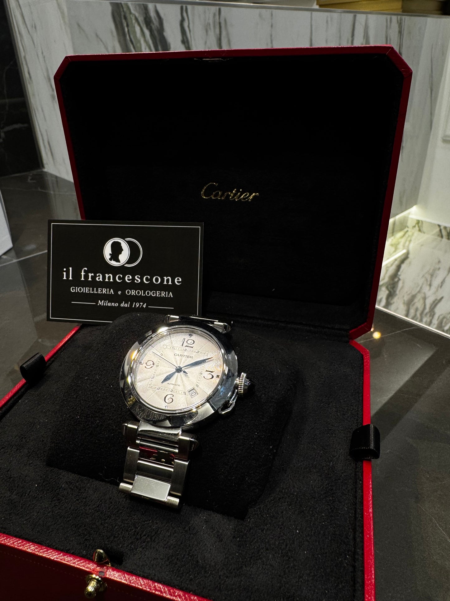 Cartier pasha - white dial