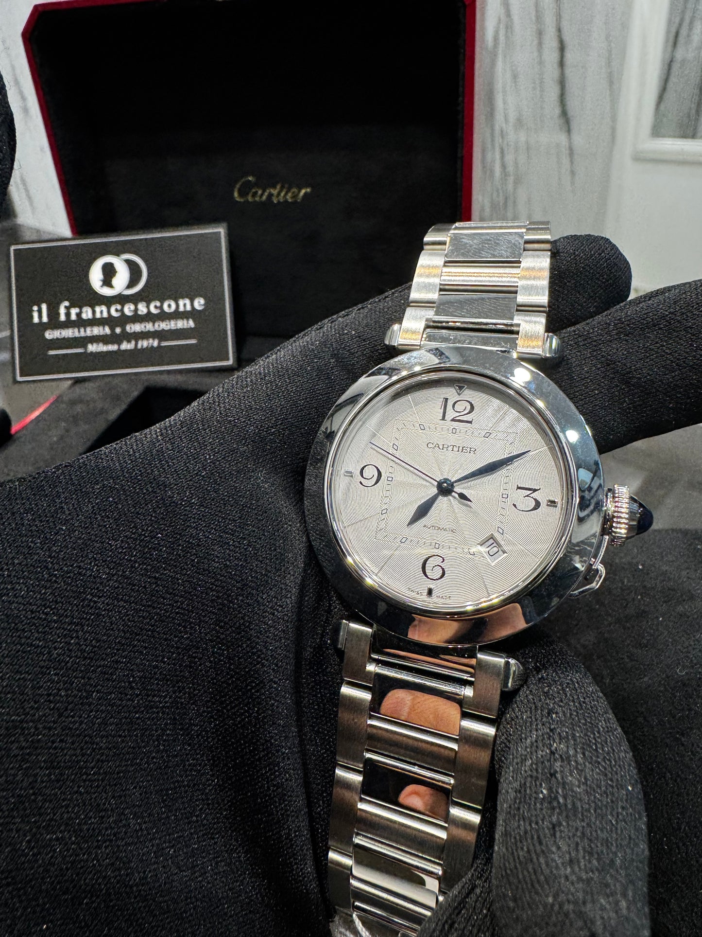 Cartier pasha - white dial